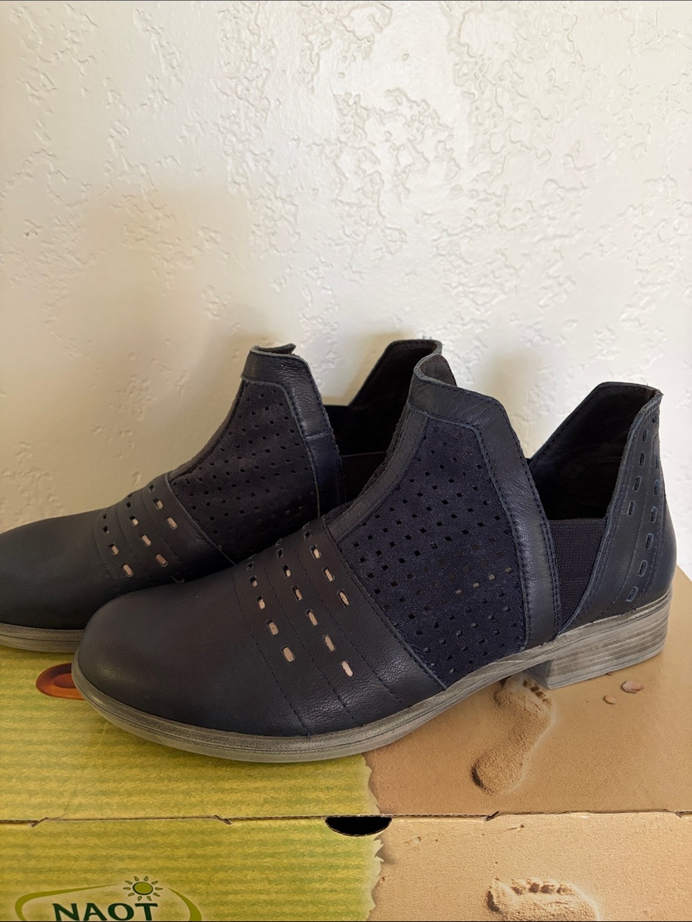 Naot Rivotra Navy Ankle Boots